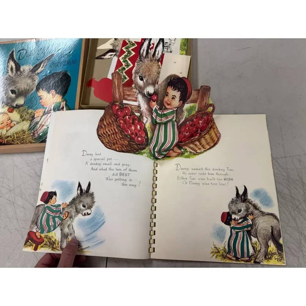 Davey and the First Christmas Beth Vardon Charlot Byj Spiral Book Box Insert Set
